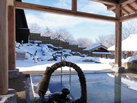 「小露天風呂」の雪景色